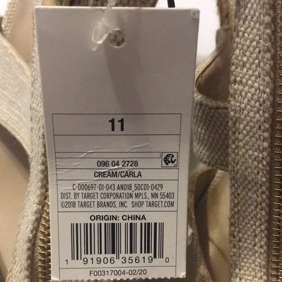 New A New Day Carla Espadrille size 11 - Picture 5 of 9